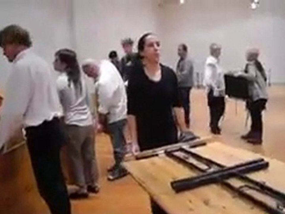 Odin teater Danemark. Le débarassage des tables
