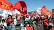Manifestación en Brasilia por más políticas izquierdistas