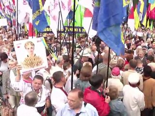 Ukraine marks independence amid protests