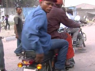 Motorcycle taxis keep Kinshasa on the move