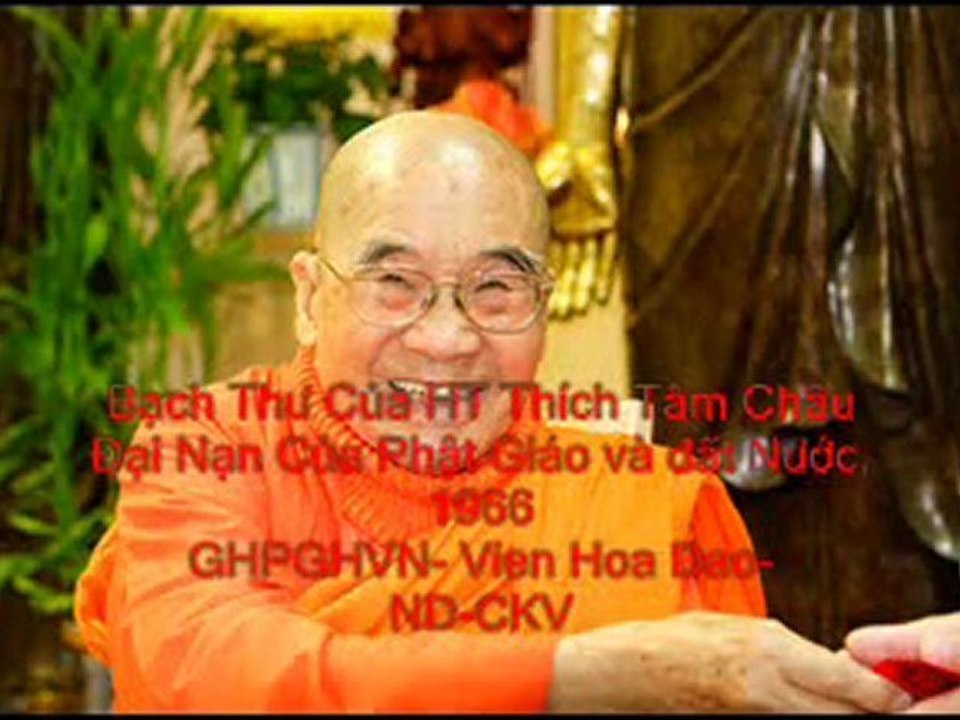 Bạch Thư Của Hòa Thượng Thích Tâm Châu