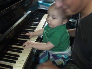 je joue du piano avec parrain