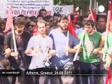 Students protest in Athens - no comment