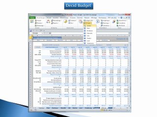 Decid Budget, prévisions économiques et financières par axes analytiques