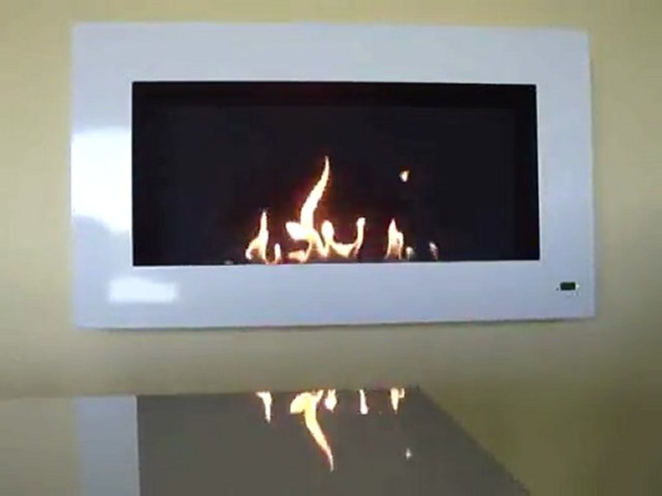 Chimenea bioetanol remoto: chimenea etanol con el quemador de etanol electrónico A-FIRE