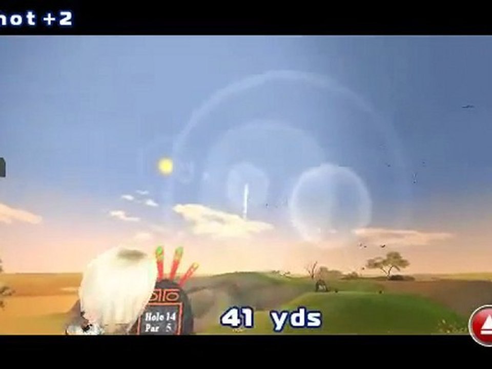 Demo Let's Golf 2 by Gameloft - Triplo bogey (con 2 rimbalzi sulla montagna)