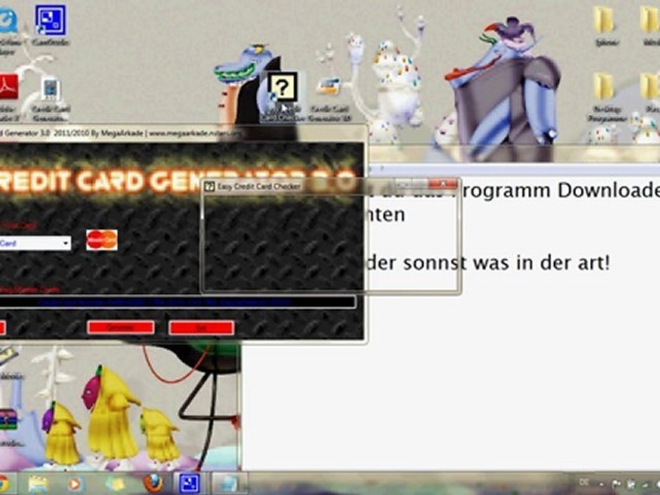 Credit Card Generator 3.0 August 2011 Visa Mastercard *FREE*