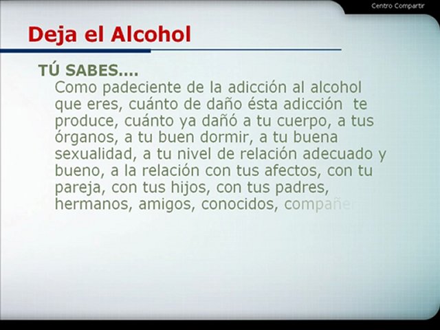 Deja el Alcohol