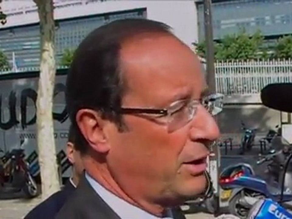 Réaction de François Hollande face au plan de rigueur du Gouvernement