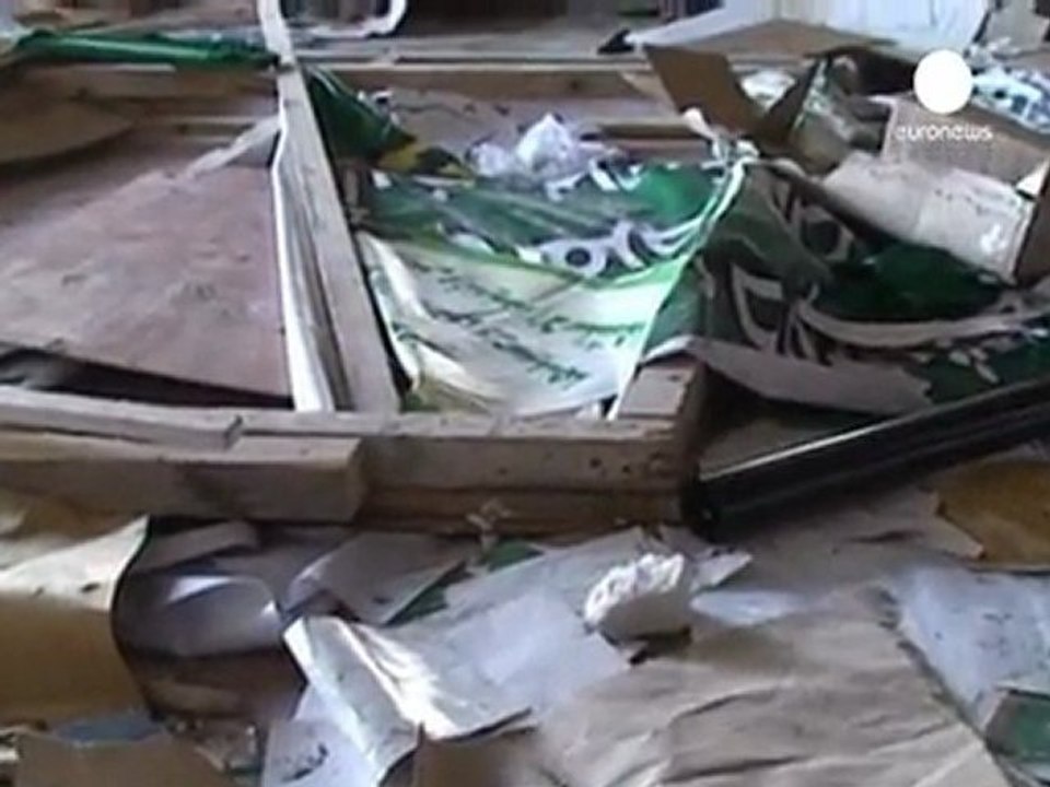 euronews enters Gaddafi's tunnels