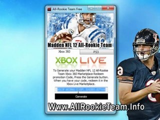 Madden NFL 12 All-Rookie Team DLC Free!