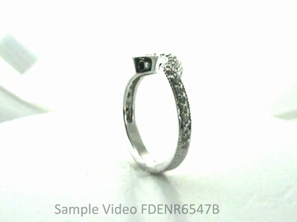 FDENR6547B  Diamond Matching Anniversary Band Vintage Style Round Sidestones Pave Set