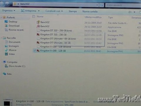 Boot, benchmark e recensione finale di Kingston SSDNow V+180 128 GB