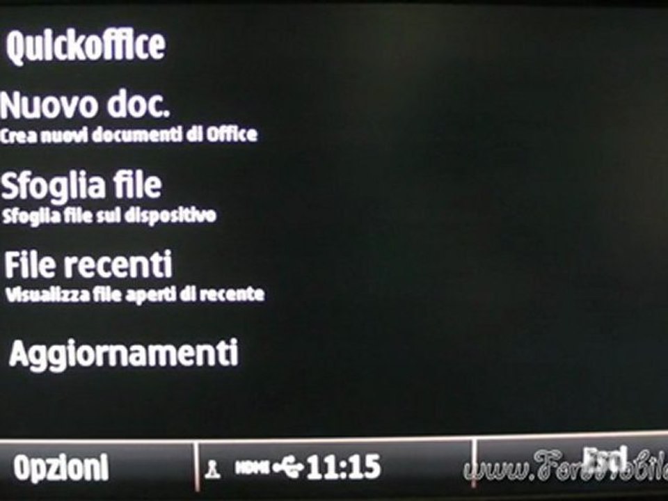 Demo QuickOffice via HDMI - Nokia E7