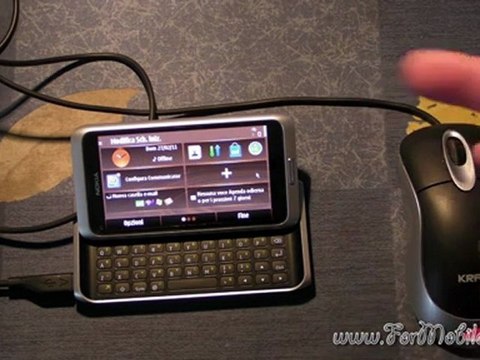 Nokia E7 USB OTG + Kraun mouse = OK !!!