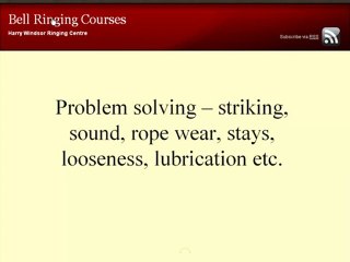 Harry Windsor Ringing Centre Bell Maintenance course