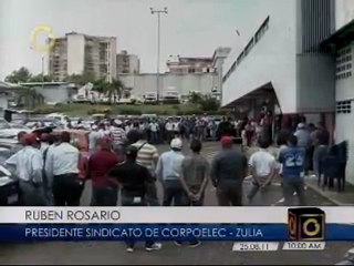 Trabajadores de Corpoelec en protestas
