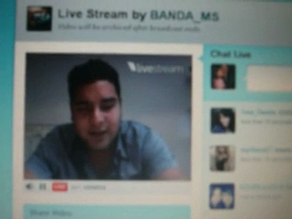 ALAN DE BANDA MS CANTANDO EN TWITCAM....TE AMO