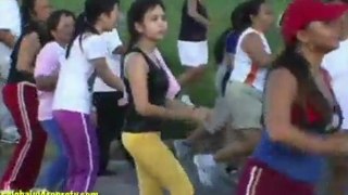 ZUMBA DANCE CRAZE IN CEBU, PHILIPPINES, WITH INSTRUCTOR EMMA.