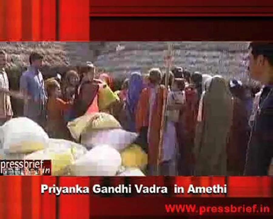 Priynaka Gandhi Vadra in Amethi-Part 1