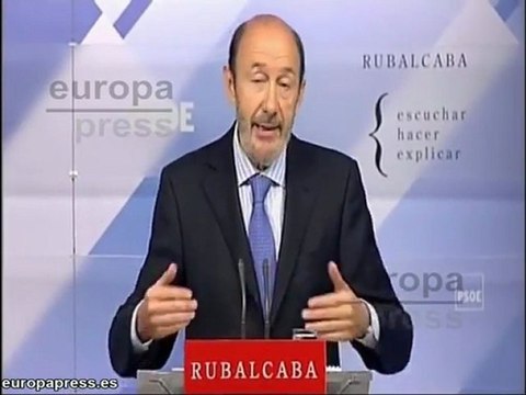 Rubalcaba no ve necesario referéndum
