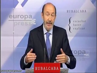 Rubalcaba no ve necesario referéndum