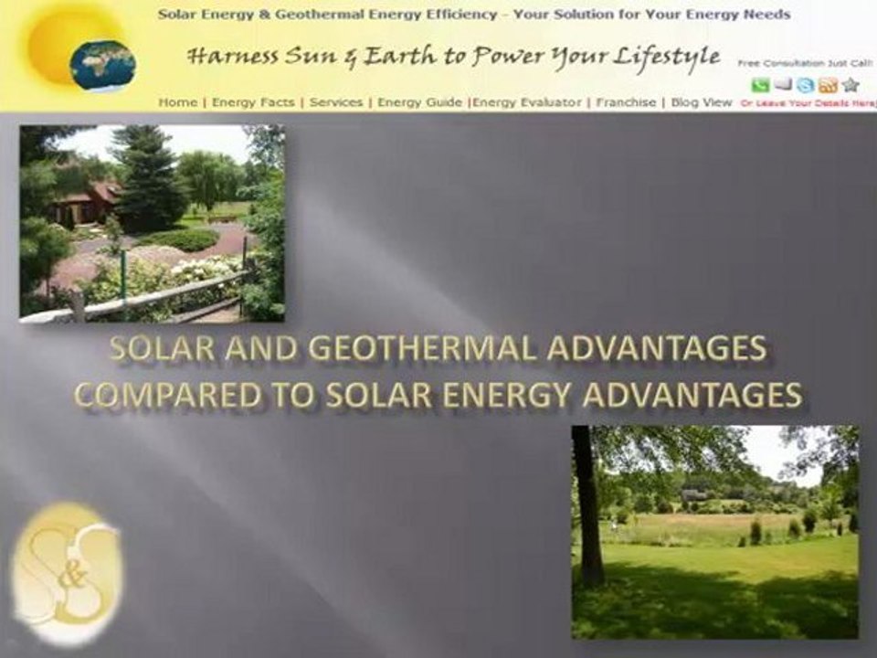 solar and geothermal advantages