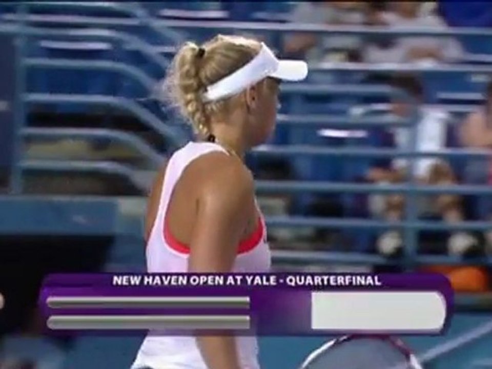 New Haven - Wozniacki unter den letzten 4