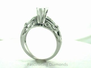 FDENR3142HT  Heart Shape Diamond Engagement Ring With Pave Set