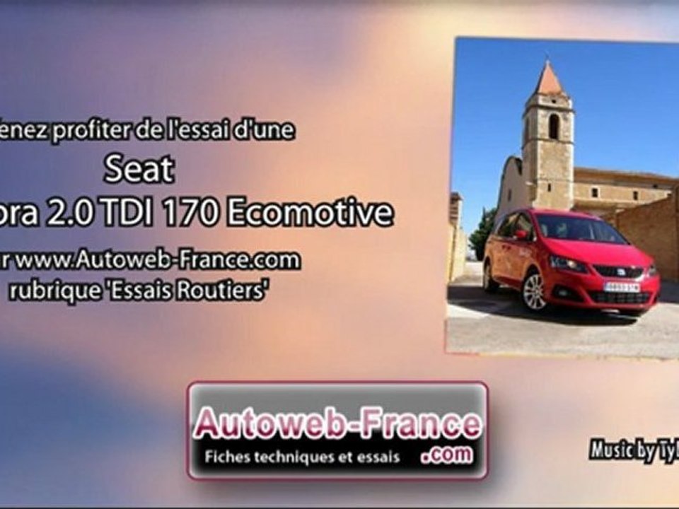 Essai Seat Alhambra 2.0 TDI 170 Ecomotive - Autoweb-France
