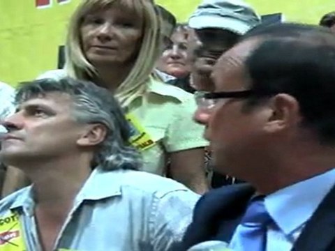 Fralib : François Hollande (Besson)