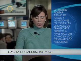 Prohibición de armas es oficial