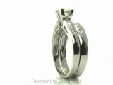 FD1001PR  Princess Cut Diamond Wedding Rings Set in Channel Setting