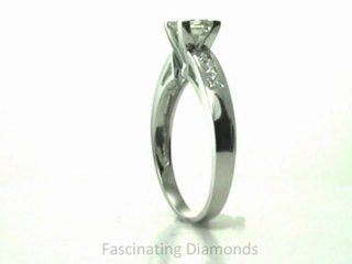 FD1001PRR  Princess Cut Diamond Engagement Ring Set in Channel Setting