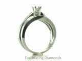 FD1001PR SMALL  Princess Cut Diamond Engagement Wedding Rings Set in Channel Setting