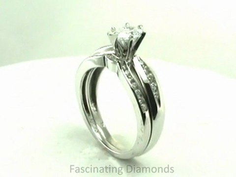 FDENS3113PE Pear Shape Diamond Traped Cathedral Wedding Rings Set In Channel Setting