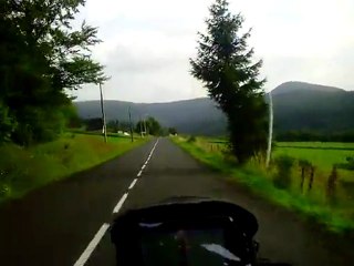 la route en auvergne en goldwing