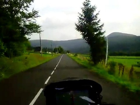 la route en auvergne en goldwing