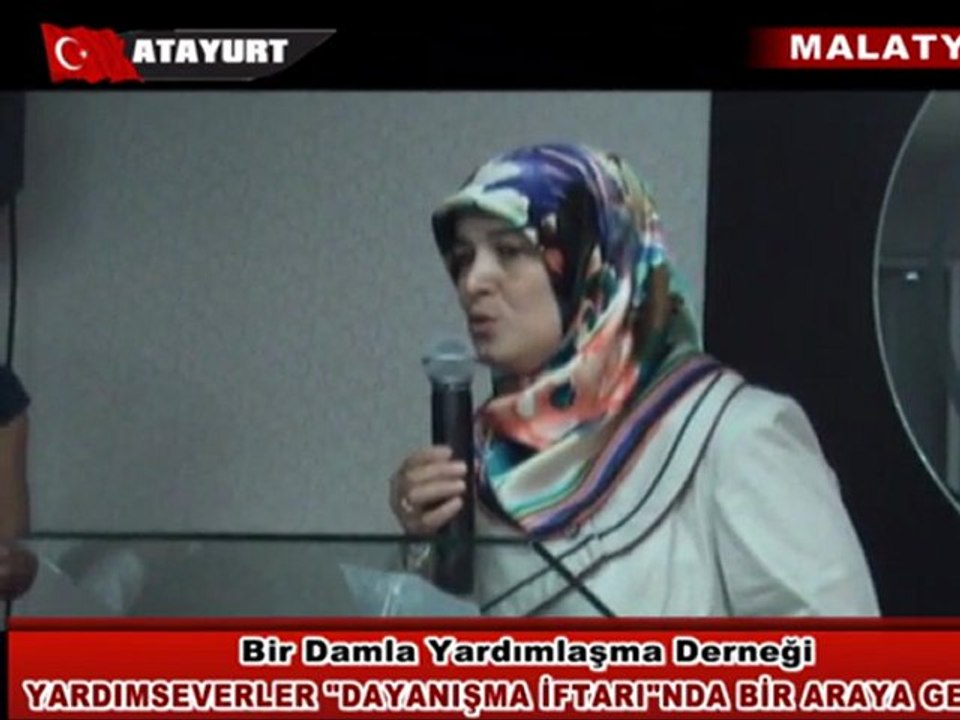 Malatya Bir Damla Yardımlaşma Derneği, "Dayanışma İftarı" verdi.