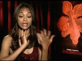 Zoe Saldana on latest movie Colombiana