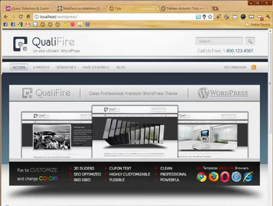 Configuration du plugin SlideDeck sur le thème QualiFire WordPress
