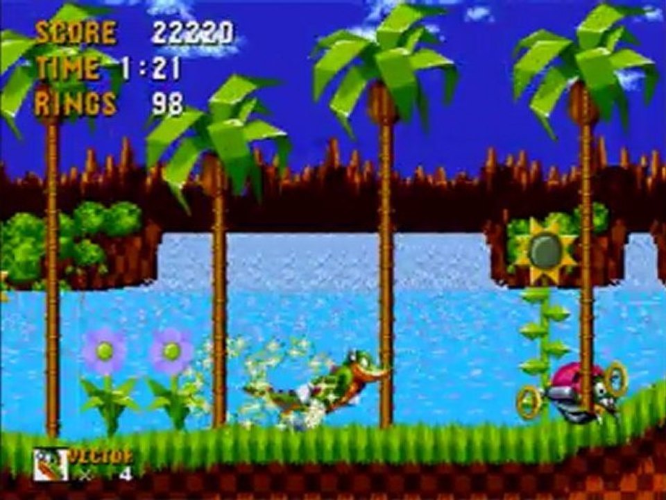 Let's Play Vector In Sonic The Hedgehog #1 Vector Vs Eggman