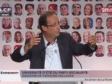 François Hollande : la lutte contre les inégalités (27/08)
