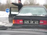 bmw 325i e30  drift sur glace