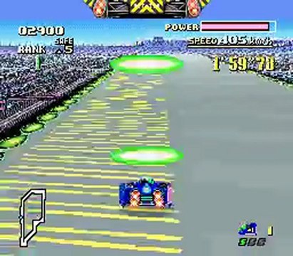 Retro Test F-zero Mute city Super Nintendo