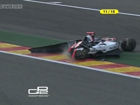 GP2 Spa 2011 Sprint Race Massive crash Leimer