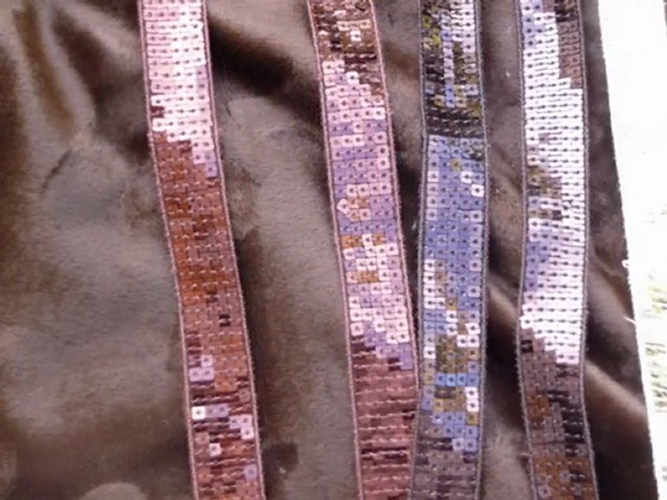 Rubans à paillettes