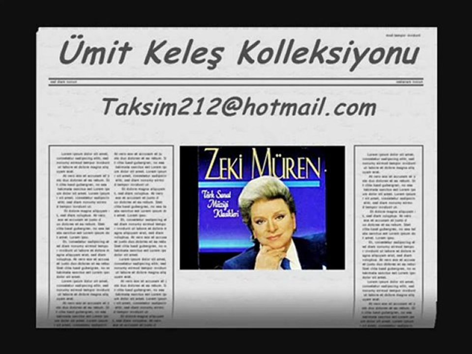 Zeki Müren Ben Seni Unutmak İçin Sevmedim