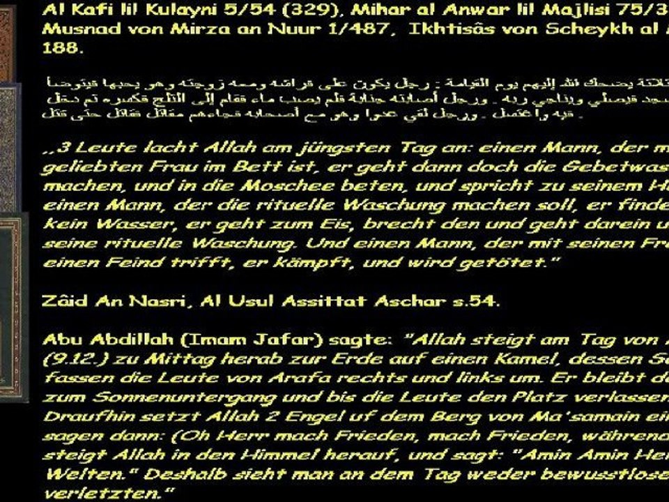 Bala&Dmhwir Antwort auf AlBatul2009: Anthropomorphismus in unserer Sunna? 5/6