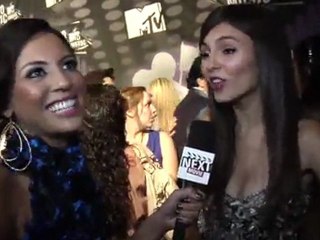 On the VMA carpet: Victoria Justice's Favorite Soundtrack is... Coming Out Soon